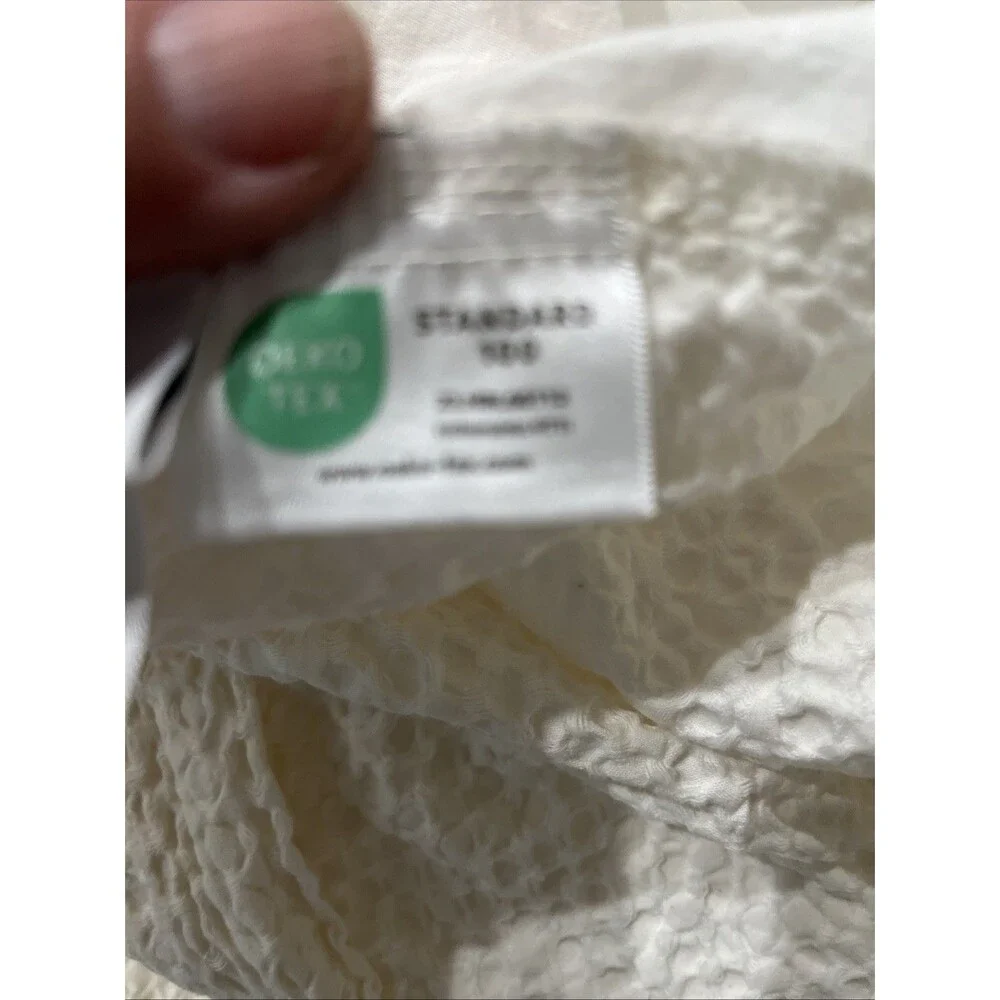 QUINCE ORGANIC LUXE HONEYCOMB DUVET COVER KING ~ CAL KING UNDYED|MSRP $114